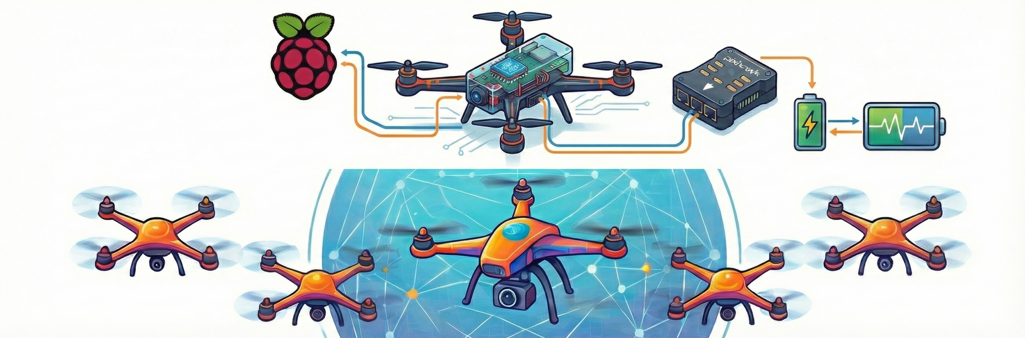 Multi-Agent Aerial Swarm Coordination